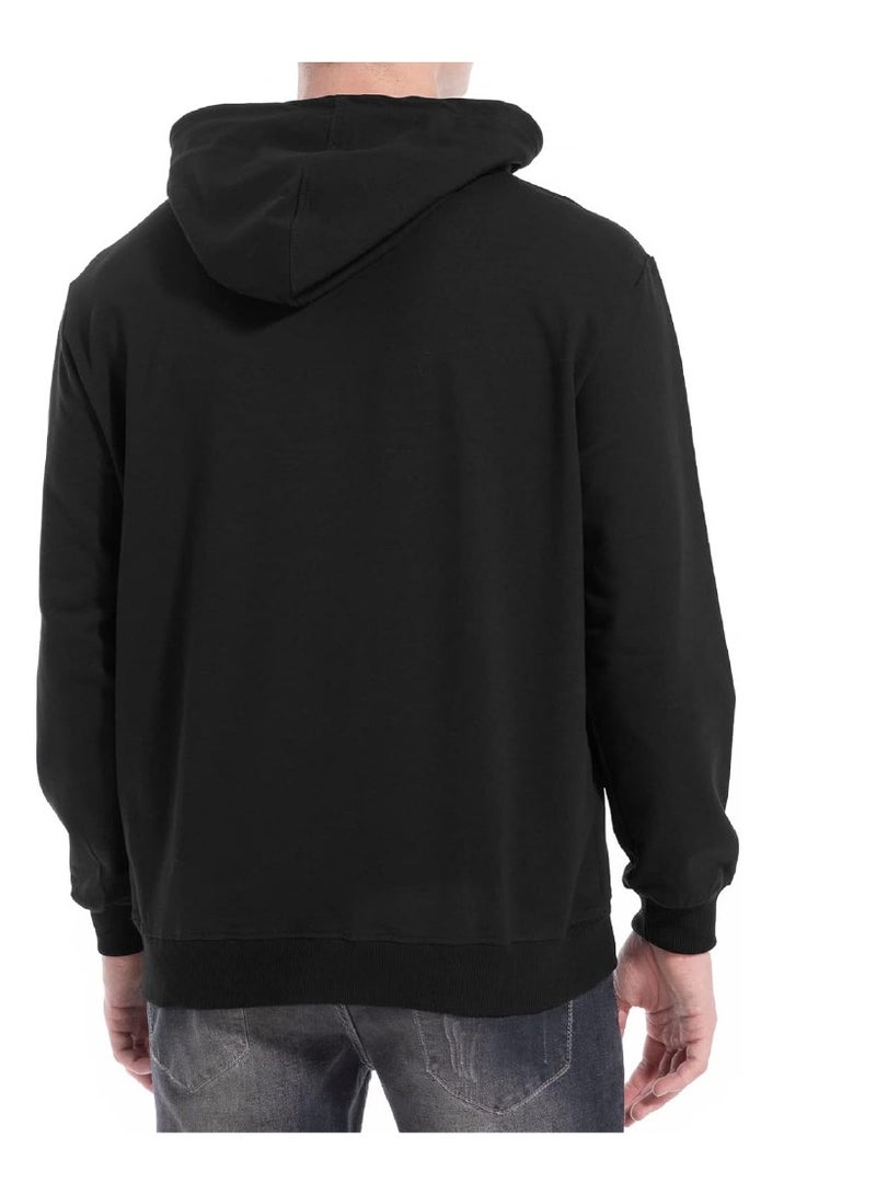 PRINTSHOP4ME Eid Mubarak Hoodie for Both Men and Women - Soft Cotton Pullover - Long Sleeve with Drawstring and Kangaroo Pockets - Perfect for Travel - Celebrate Eid in Style - Image 2