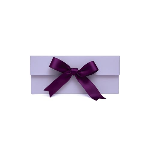 Boxotica Lavender Small Gift Box – Foldable Rigid Hamper with Ribbon & Greeting Card | 23.5×17×10 cm Reusable Keepsake Box for Jewelry, Chocolates, Weddings, Birthdays, Bridesmaid Proposals - Image 5