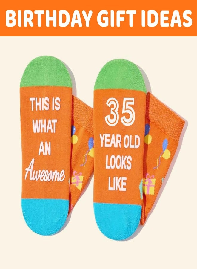 Zmart 35th Birthday Gifts - 35 Year Olds Socks, Ideal Gifts for 35 Year Old Woman Man 1990 - Image 4