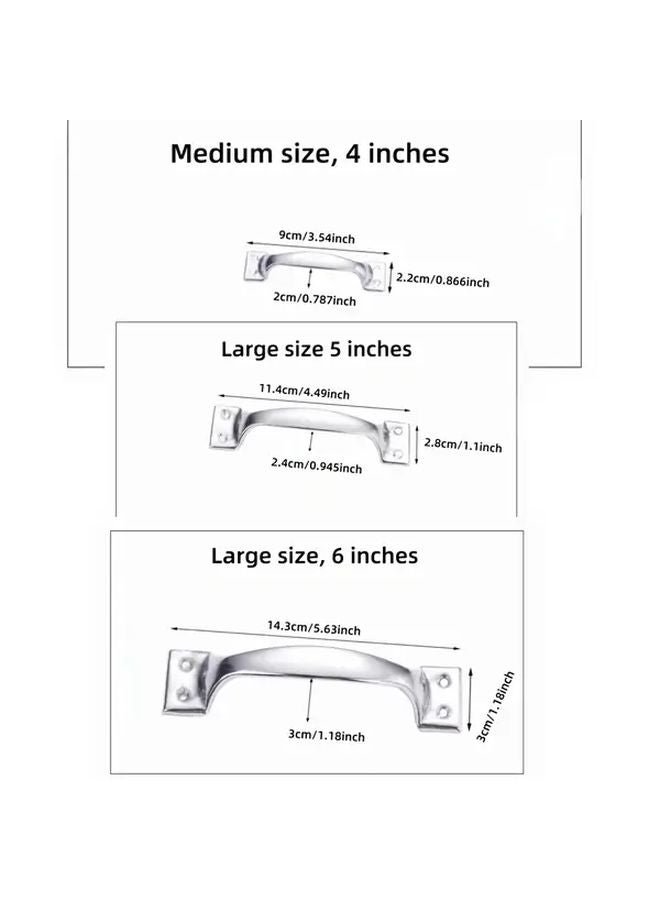 Small 4pcs Bow Shaped Stainless Steel Drawer Pulls Cabinet Door Handles Vintage Style - Image 3
