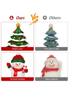 POPETPOP POPETPOP 2 Pcs Christmas Aquarium Decorations - Resin Fish Tank Decoration, Aquarium Snowman Ornament, Micro Landscape Ornaments for Holiday Fish Tank Supplies Table Decor (Christmas Tree, Snowman)  - Image 5