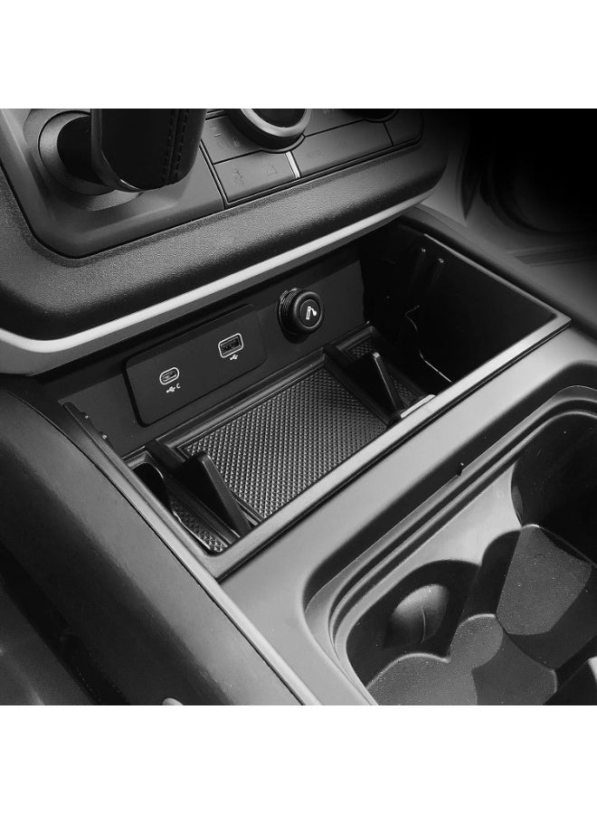 Vierex Fit Land Rover Defender Center Console Organizer Tray Storage Box For 2020-2022 Land Rover Defender 90 110 130 Center Console Storage Box - Image 1