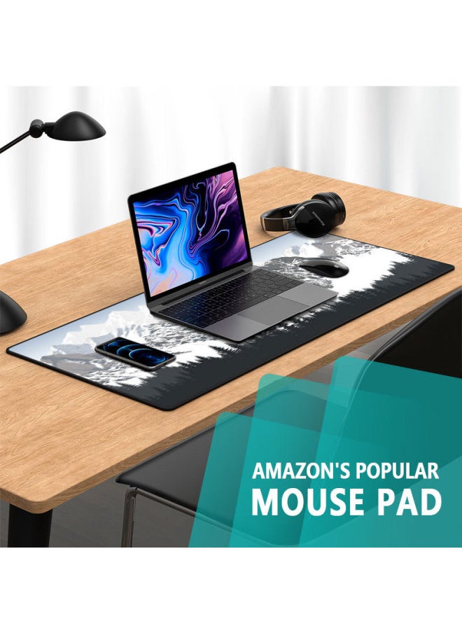 Generic - Temu Specially For Non-slip Mouse Pad Thickened Lock Edge Natural Rubber Large Computer Keyboard Office Desk Mat-Color:300*600*2mm-Pattern:J-243 - Image 1