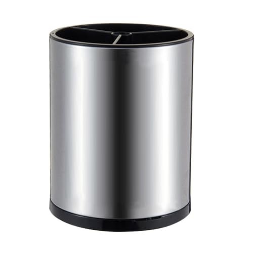 WSKC Stainless Steel Rotating Utensil Holder, 6.2L X 6.2W X 8H - Image 1