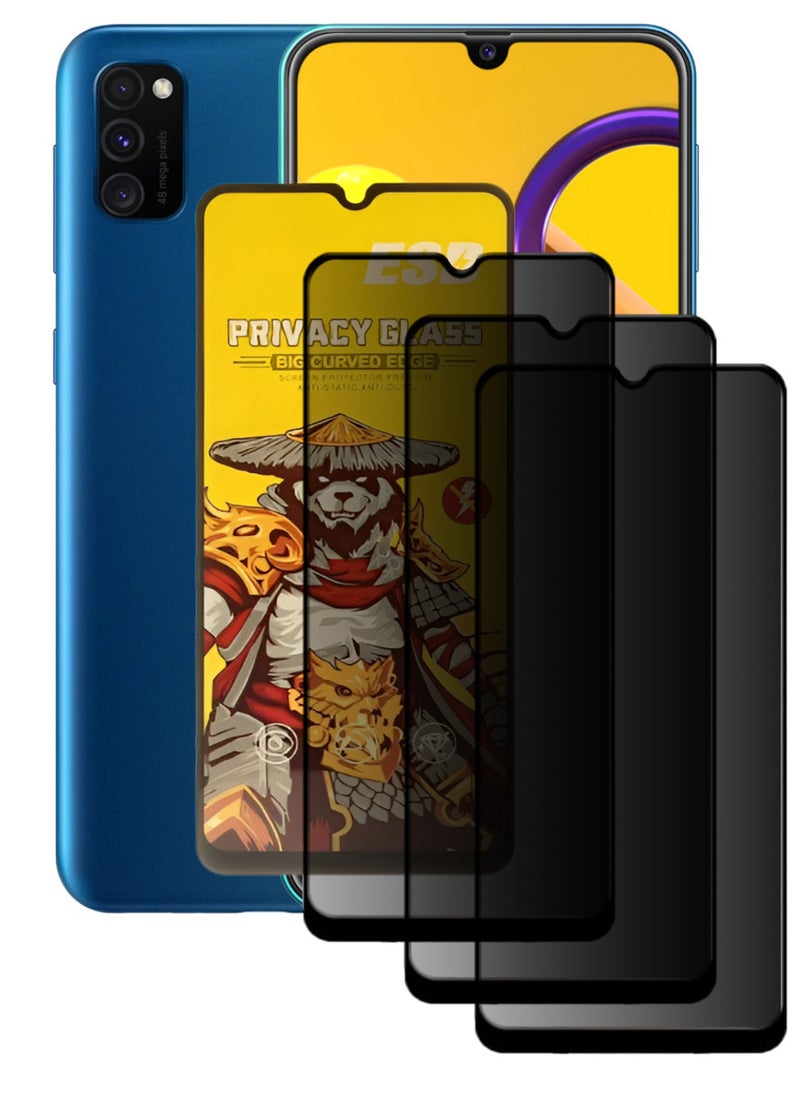 ESD 3 Pieces Tempered Dustproof Privacy Glass Screen Protector Compatible For Samsung Galaxy M30s - Image 1