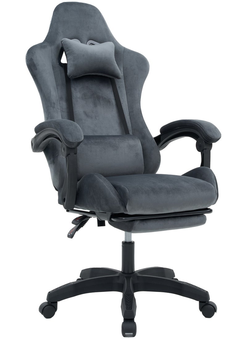 ACPLAY Ergonomic Gaming Chair with Footrest, High-Back Design, Adjustable Recline, Breathable & Comfortable Fabric, Lumbar Support, Large Size for Adults  - Image 1