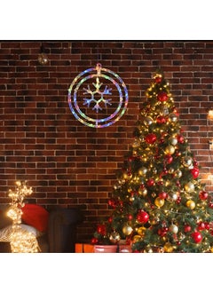 VESPA Multi Snowflakes Pendant Christmas Lights Colorful Hanging Lights for Holiday Dcor Christmas Trees Parties and Home Accents 30 cm Diameter  - Image 3