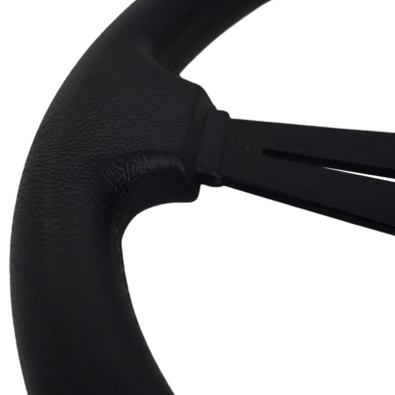 YEHICY 13.8â€ Auto Racing Steering Wheel Flat Drifting 6 Bolts Car Sport Steering Wheel Pu Leather and Aluminum Spokes with Horn Button - Image 5