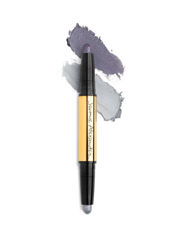 Jerome Alexander - JA Basics Dual-Ended Eyeshadow Stick (Smokey Blue/Baby Blue) - Image 1