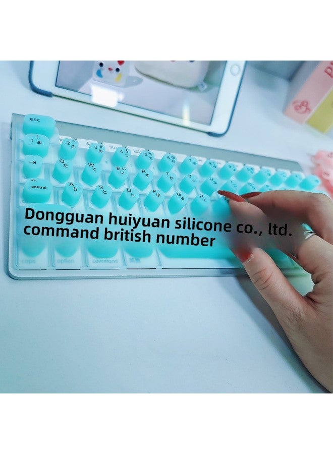 Suitable For Japanese Apple Keyboard Film Long Nail Typing Artifact Antistatic Manicure Special Keyboard Film Keyboard Sticker-Color:Pink-Size:Japanese Apple-frosted Bag - Image 4