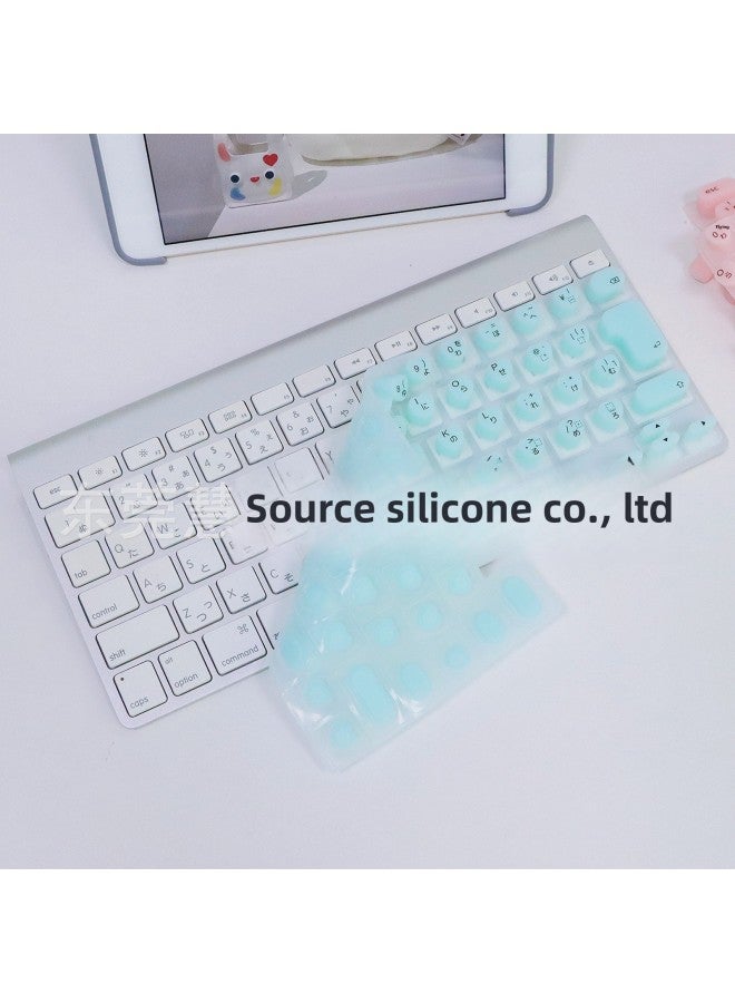 Suitable For Japanese Apple Keyboard Film Long Nail Typing Artifact Antistatic Manicure Special Keyboard Film Keyboard Sticker-Color:Pink-Size:Japanese Apple-frosted Bag - Image 3