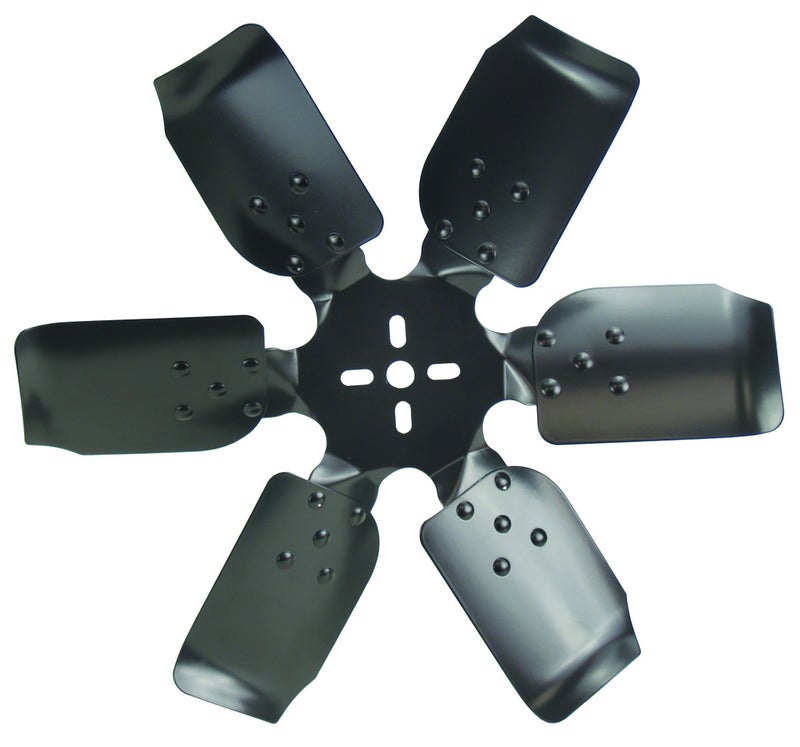 Derale 17318 Heavy Duty Fan Blade Series 1000 18" Steel Rigid Race Belt Driven Fan Standard Rotation - Image 4