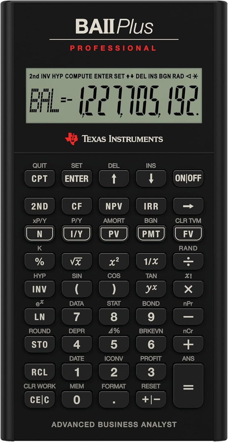 Texas Instruments BA II Plus Professional Financial Calculator - Image 1