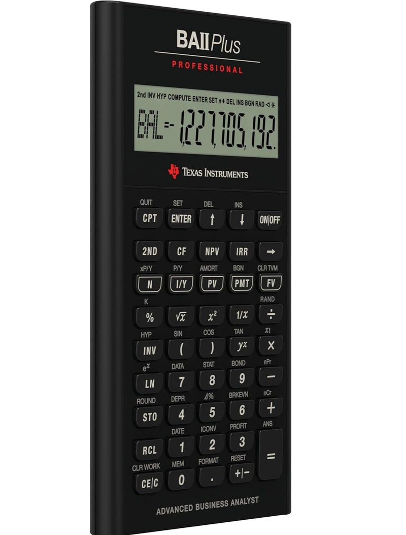 TEXAS INSTRUMENTS آلة حاسبة مالية احترافية من تكساس إنسترومنتس BA II Plus - Image 3