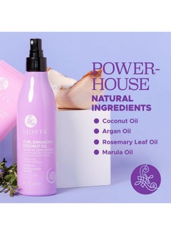 L LUSETA Luseta Leave in Conditioner for Curly with Coconut Oil Promotes Shining, Bouncy, Frizz-free, Sulfate Free Paraben Free 8.5Fl Oz  - Image 2