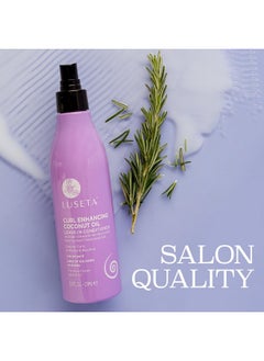 L LUSETA Luseta Leave in Conditioner for Curly with Coconut Oil Promotes Shining, Bouncy, Frizz-free, Sulfate Free Paraben Free 8.5Fl Oz  - Image 4