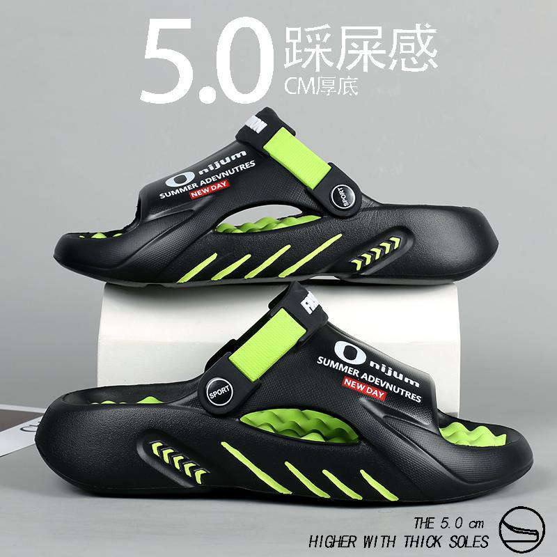 Dropshipping Slippers Style Internet Celebrity Casual Sports Slippers Fashionable Men'S Outer Wear Sandals - Image 1