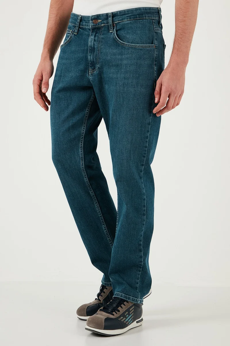 بوراتي Cotton Comfort Fit High Waist Straight Leg Jeans Men's Jeans 4400s56texas