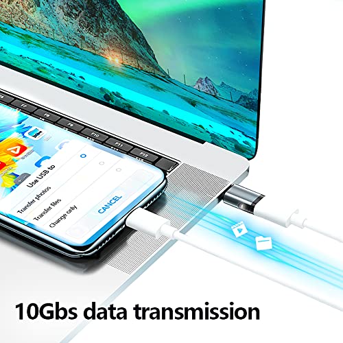 aucon USB C Magnetic Adapter Straight 24 pin 2 Pack PD 100W Fast Charging 10Gbs Data Transfer USB3.1 - Image 2