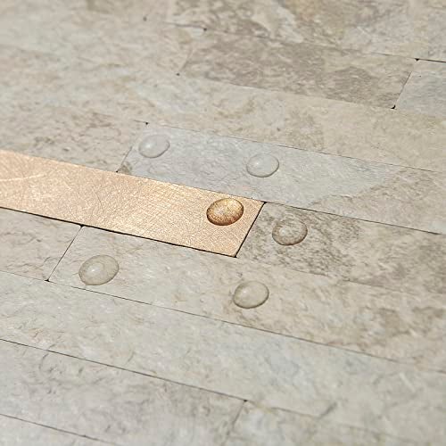 AULIGET 20 Sheets Faux Stone Peel and Stick Backsplash, Beige Marble Look PVC Wall Tiles Stick on Backsplash for Kitchen - Image 3