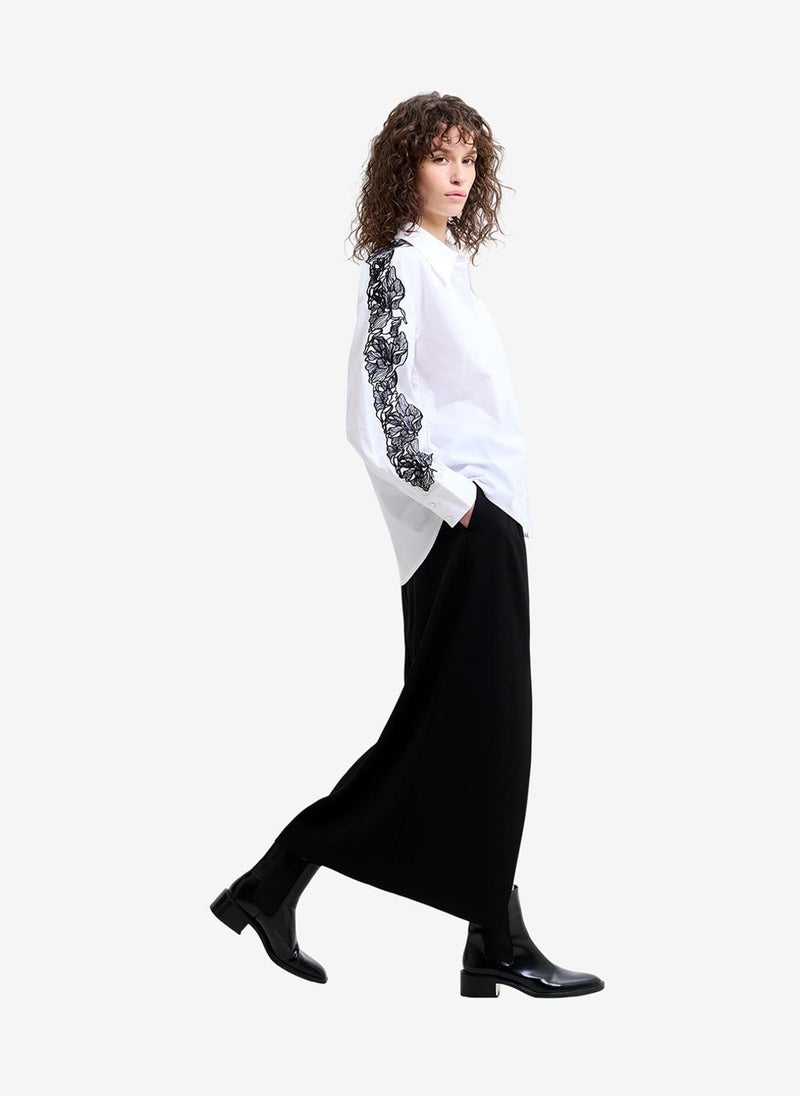 French Connection Women's Cambria Cotton Embroidered Shirt - Image 3