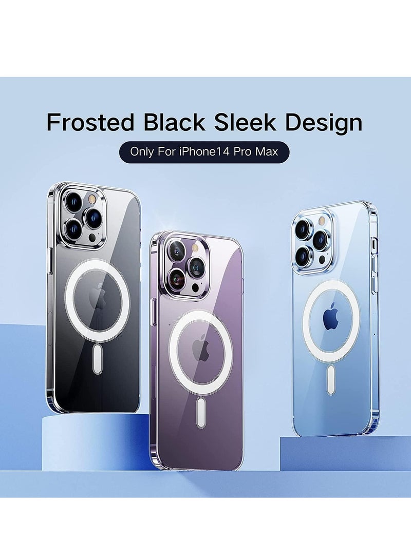 DUSALA IPhone 14 Pro Max Clear Magnetic Cover, MagSafe Compatible, Hybrid Protective, Crystal Clear Back Case, Shockproof Silicone Frame, Slim Transparent Case (iPhone 14 Pro Max) - Image 4