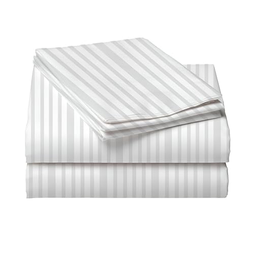 STARNSTYLE 220 Cotton Feel Glace Cotton Double Bedsheet with 2 Pillow Cover (90x90 inch) White - Image 5