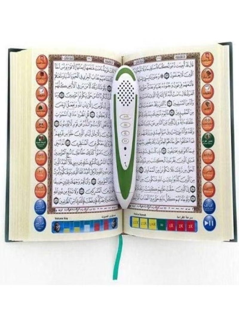 CG Quran Reading Pen, Smart Electronic Talking, M9‑8GB Electronic Read – Digital Quran Reading Pen, Interactive Islamic Learning Device with Speaker & Rechargeable Battery - Image 5