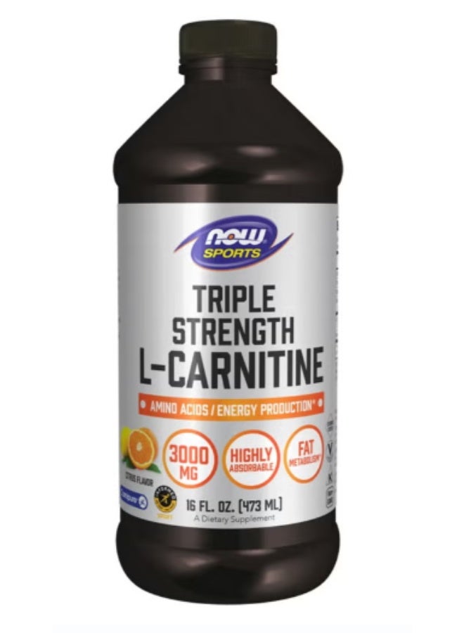 Triple Strength L‑Carnitine Liquid 3000 mg – 473 ml