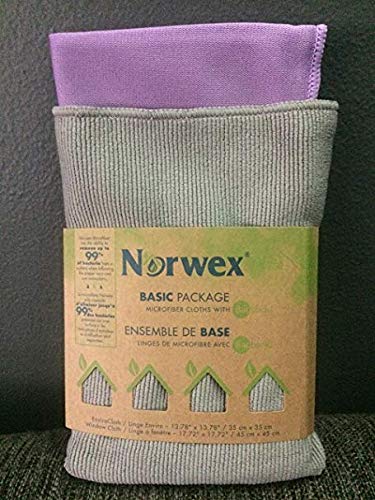 Norwex NORWEX BASIC PACKAGE MICROFIBER CLOTHS WITH BAC LOCKINCLUDESONE ENVIRO CLOTHONE WINDOW CLOTH Original Version Limited Edition 