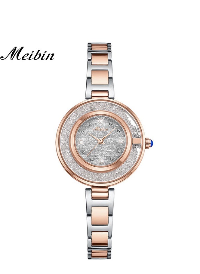 Meibin - Women's Fashion Diamond Inlaid Bracelet Watch - Image 1