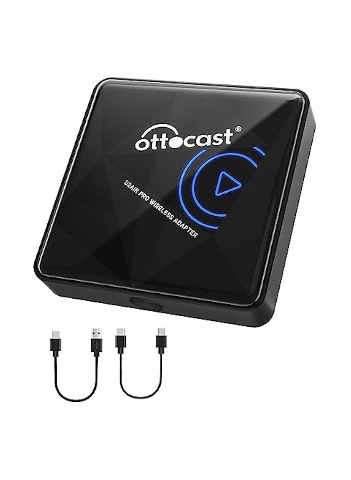 Ottocast CarPlay Wireless Adapter for iPhone U2-AIR Pro Wireless CarPlay Adapter Convert Wired to Wireless, CarPlay Wireless Adapter 10S Connection Plug & Play No Lag for OEM Wired CarPlay Cars - Image 1