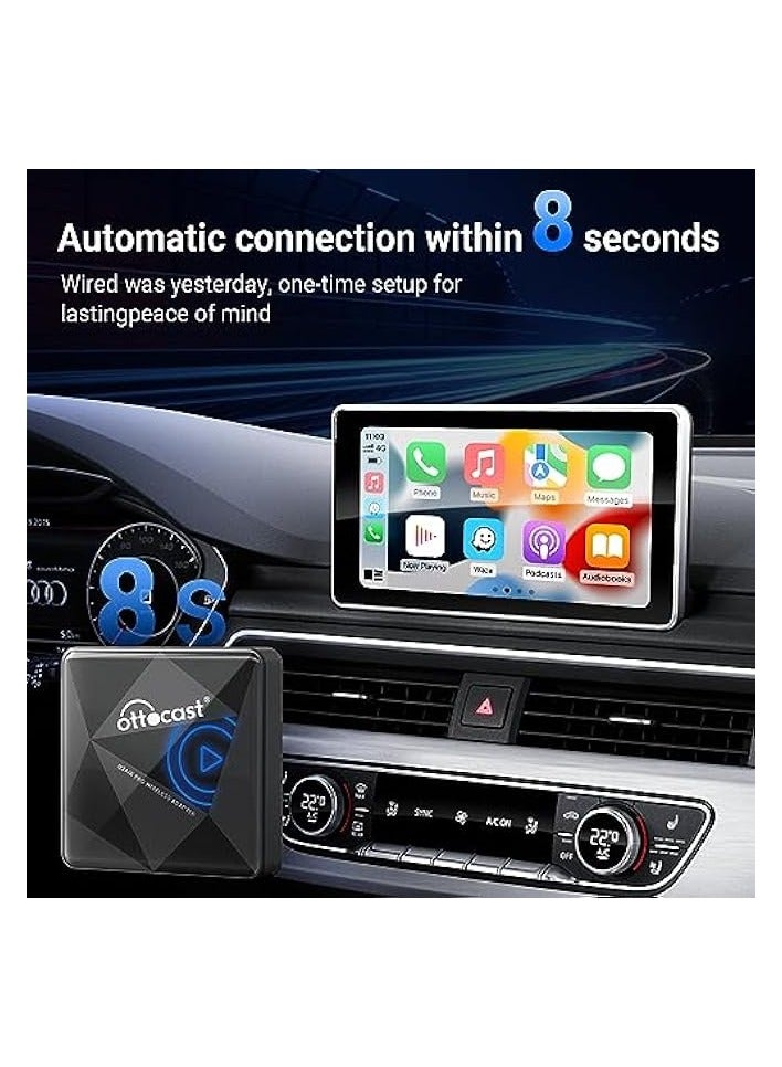Ottocast CarPlay Wireless Adapter for iPhone U2-AIR Pro Wireless CarPlay Adapter Convert Wired to Wireless, CarPlay Wireless Adapter 10S Connection Plug & Play No Lag for OEM Wired CarPlay Cars - Image 3