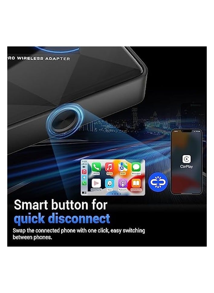 Ottocast CarPlay Wireless Adapter for iPhone U2-AIR Pro Wireless CarPlay Adapter Convert Wired to Wireless, CarPlay Wireless Adapter 10S Connection Plug & Play No Lag for OEM Wired CarPlay Cars - Image 5