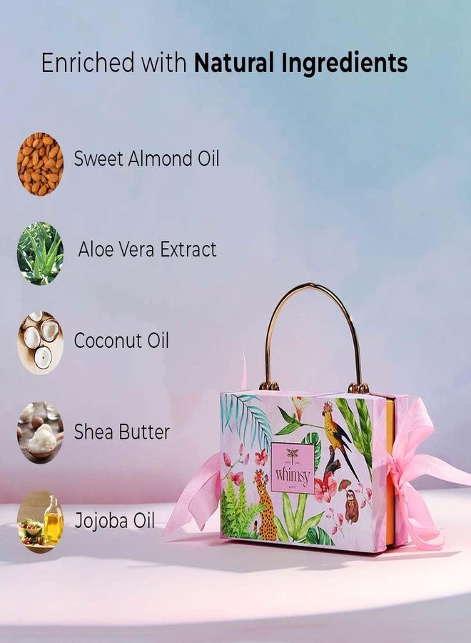 ويمسي مجموعة تجميل ويمسي بيوتي السحرية | مجموعة تجميل آمنة وغير سامة للأطفال والمراهقين | لوحة ظلال عيون، وملون شفاه، وملمع شفاه، وأظافر صناعية، وإسفنجة دمج المكياج | نباتية ولم تُختبر على الحيوانات (عبوة من 5 قطع) - Image 2