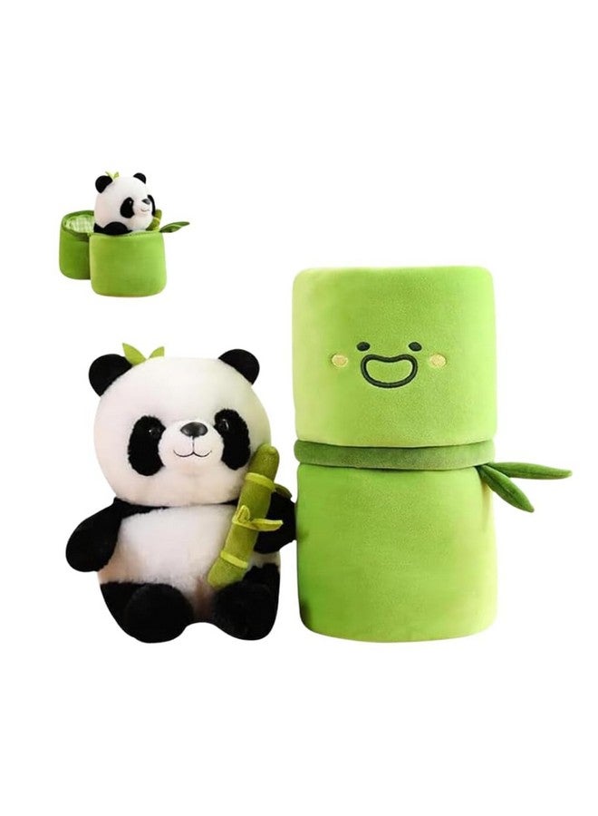Swarah Panda Plush with Bamboo Toy,Soft Plush Bamboo Panda Pillow Toy Panda Bear Plushies Panda Doll Gifts for Kids Girls Boys - Image 1