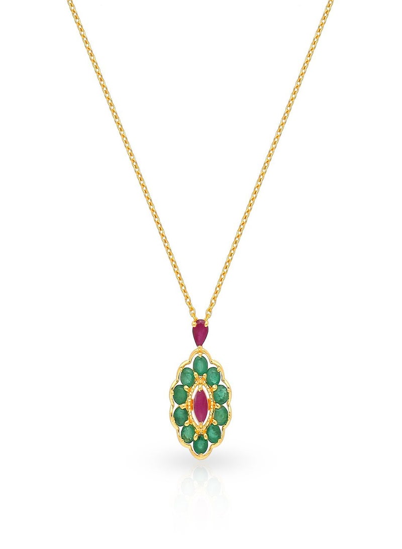 Malabar Gold and Diamonds Malabar Gold and Diamonds 22 Carat 916 Purity Gemstone Pendant PGNFNC042PN5Y  - Image 1