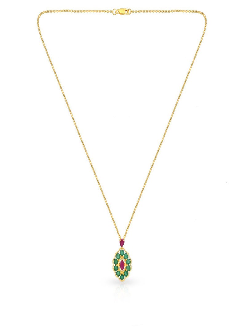 Malabar Gold and Diamonds Malabar Gold and Diamonds 22 Carat 916 Purity Gemstone Pendant PGNFNC042PN5Y  - Image 2