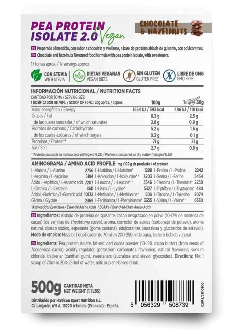 HSN PEA PROTEIN ISOLATE 2.0 CHOCOLATE & HAZELNUT - Image 2