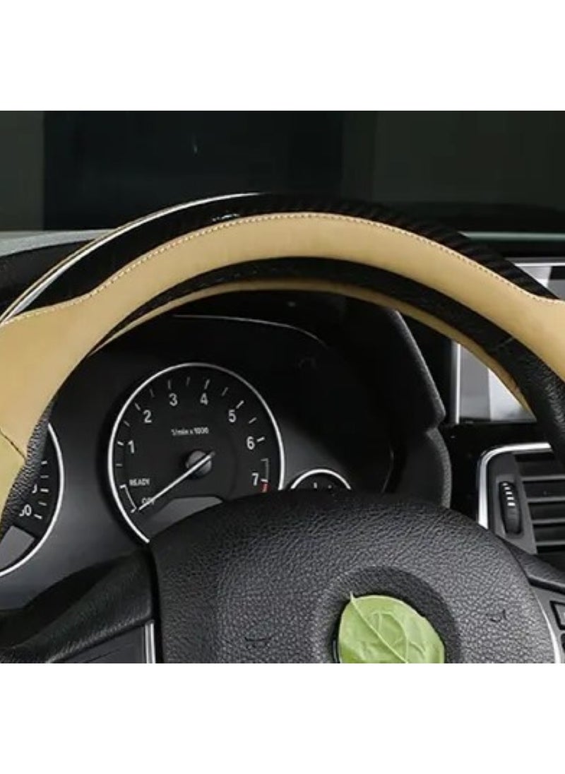 Car Steering Wheel Cover, Leather, Universal 15 Inch Fit, Anti-Slip - pzsku/Z1AB52E5DA34AECFA80FAZ/45/_/1739369642/230eba2c-83e1-4d10-9ac6-b2941daac1ef