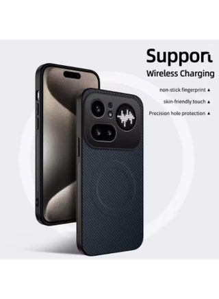 For Nothing Phone 4A Pro tective Back Case Cover Soft Silicone Carbon Fiber Magnetic Case Phone Coques for Nothing Phone 4A Pro - view 2