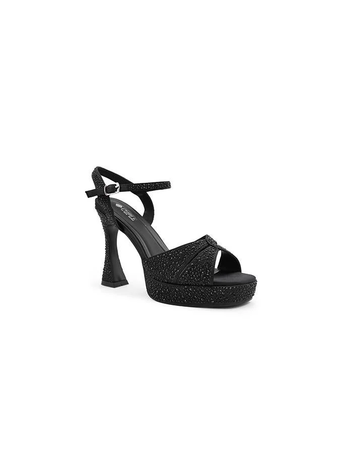 كابلي Cuple Embellished Ankle Strap Platform Heels