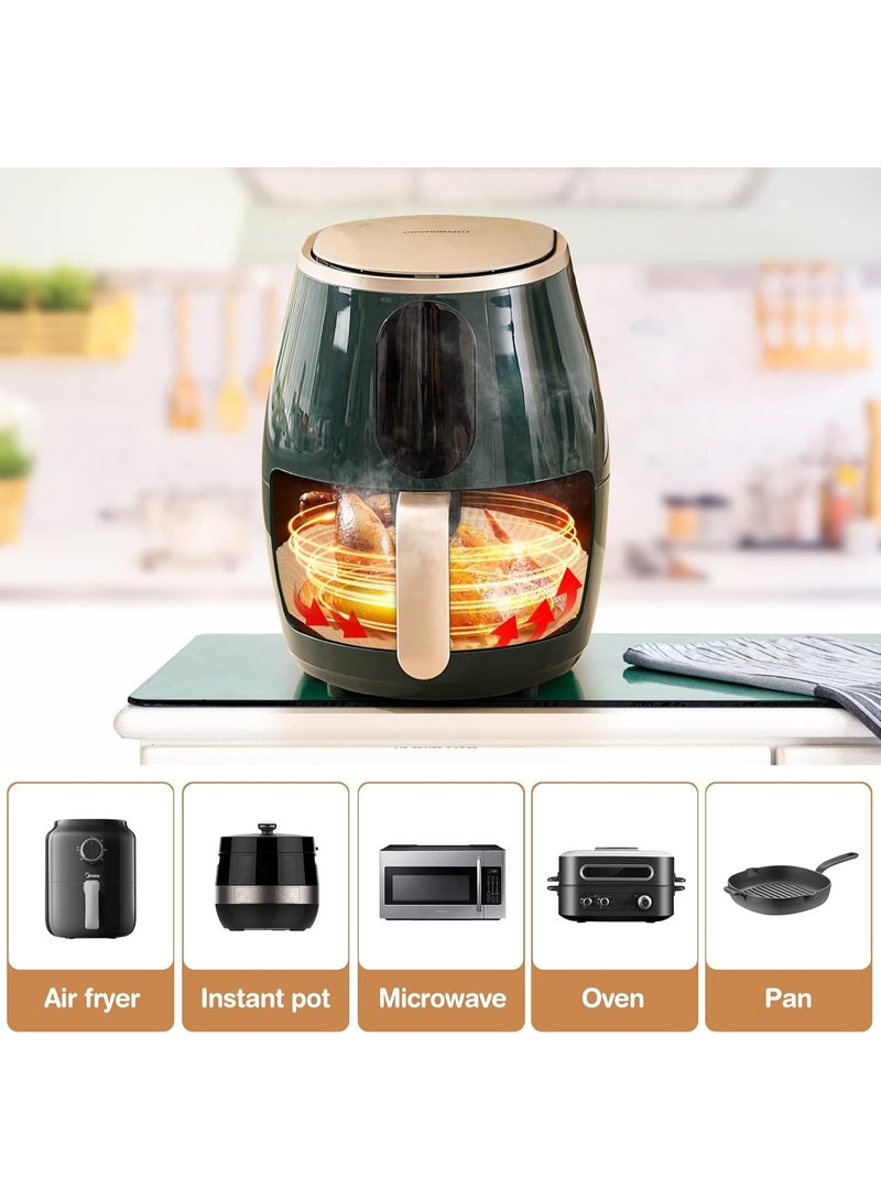 Air Fryer Paper, 100 Pieces, Healthy, Non-Stick Paper For Electric Fryers, Square Shape, 20 CM, Parchment For Baking Roasting Microwave Oven Frying Pan - Image 5