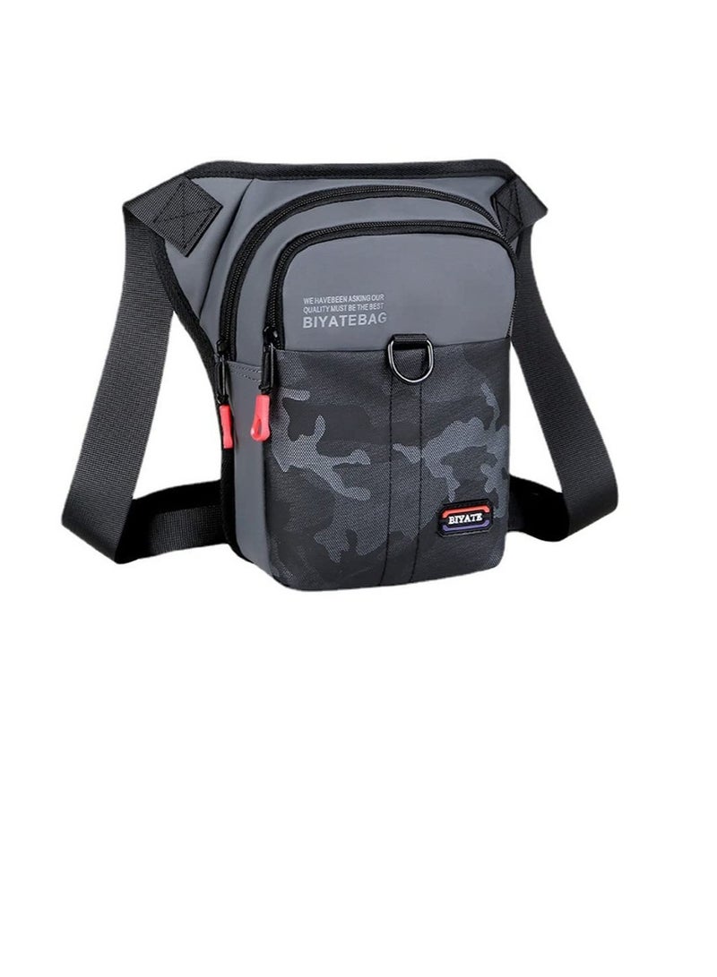 Excefore Shoulder Bag, Travel Waist Bag, Waterproof Waist Leg Bag, Waist Bag for Hiking Cycling for Hiking, Travel Outdoor Activities - Image 1