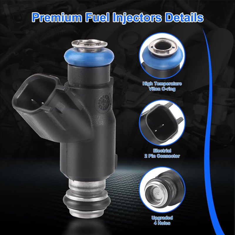 BLPextrm Fuel Injectors Set of 8 for Cadillac Escalade, Chevy Avalanche, GMC Sierra, and More - Image 2