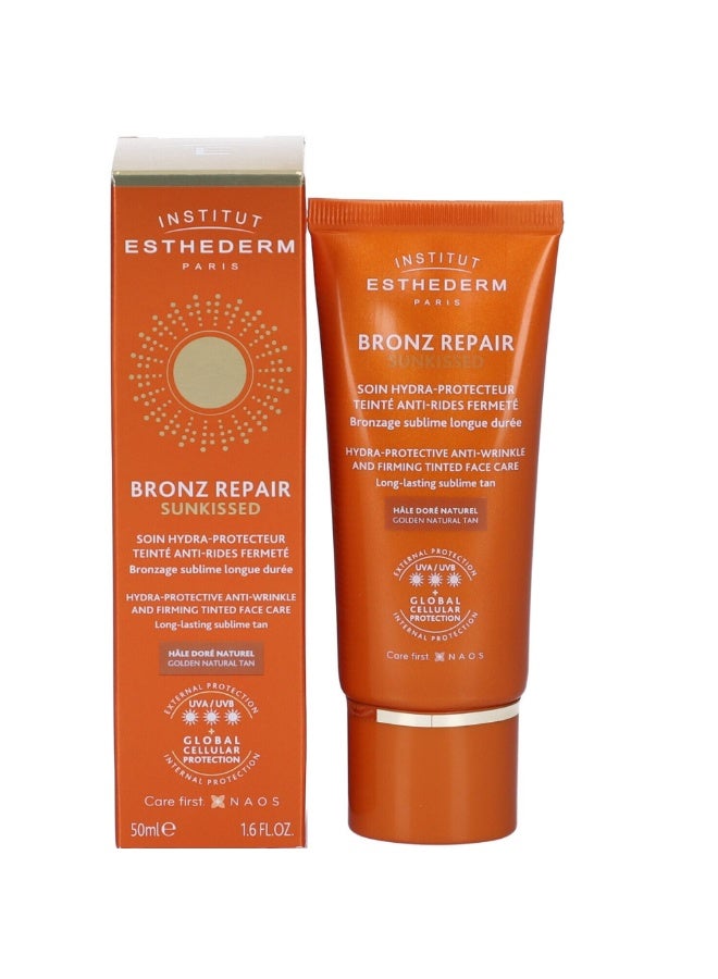 Institut Esthederm Solaire Anti-Wrinkle Strong Tinted Sunscreen for Face Golden Natural Tan 50ml - Image 4