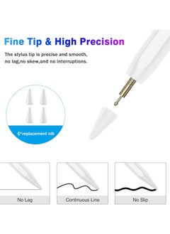 Generic Fast Charging Stylus Pen for iPad 9th & 10th Generation – Palm Rejection, Tilt Sensitivity, Magnetic Attachment, Compatible with iPad 2018-2024  - Image 3