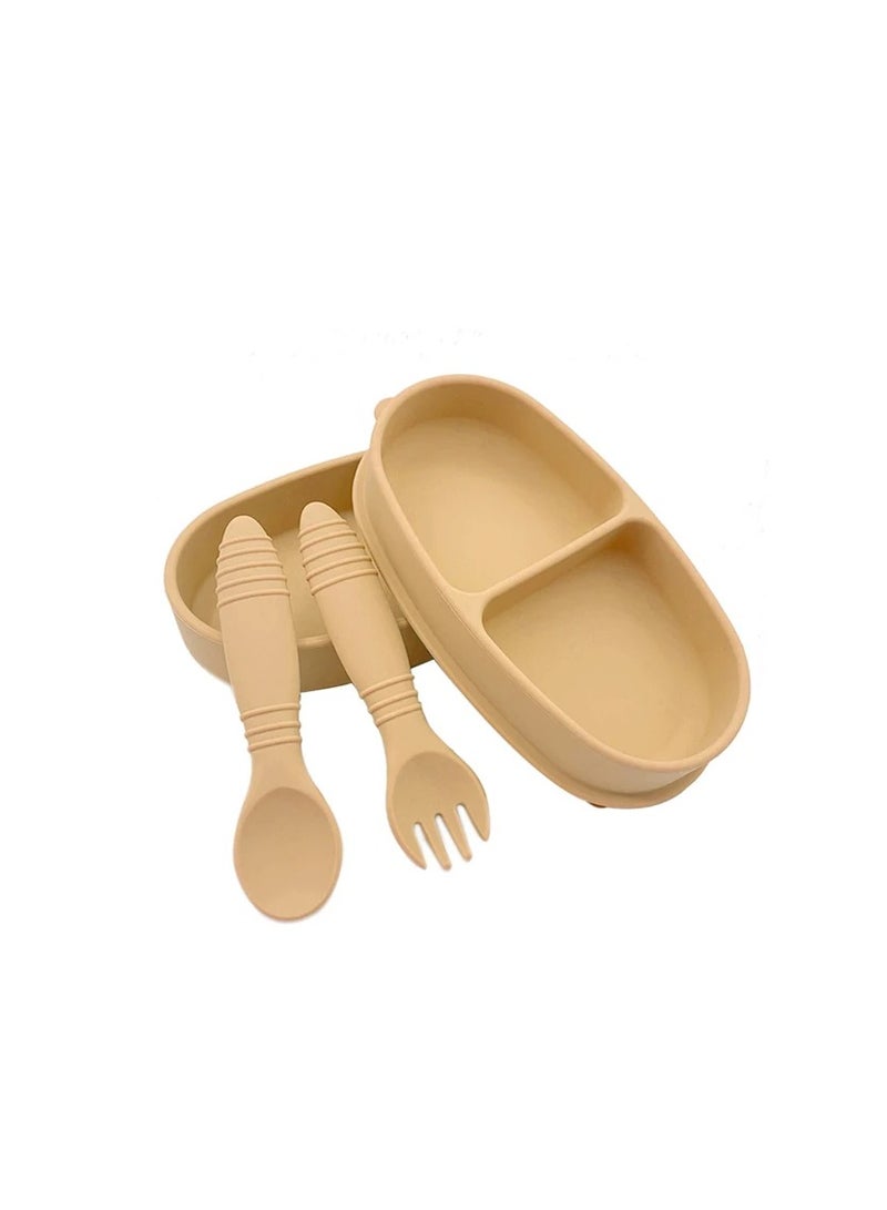 مارلو وسيج مجموعة أطباق وحاويات مارلو آند سيج واندرر، مجموعة أطباق للأطفال، أدوات مائدة لتغذية أغذية الأطفال، طبق أكل الطفل + ملعقة، مساعدة الأطفال - مجموعة التدريب على التغذية الذاتية - Image 2