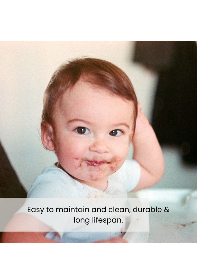 مارلو وسيج مجموعة أطباق وحاويات مارلو آند سيج واندرر، مجموعة أطباق للأطفال، أدوات مائدة لتغذية أغذية الأطفال، طبق أكل الطفل + ملعقة، مساعدة الأطفال - مجموعة التدريب على التغذية الذاتية - Image 5