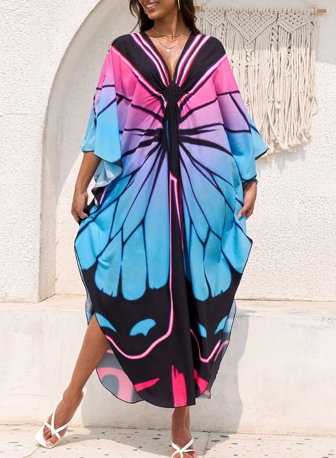Tepveisoy Women's Dress,Cover Up Beach Dresses,Vacation Loose Robe,Bikini,Sun-protective Smock - Image 4